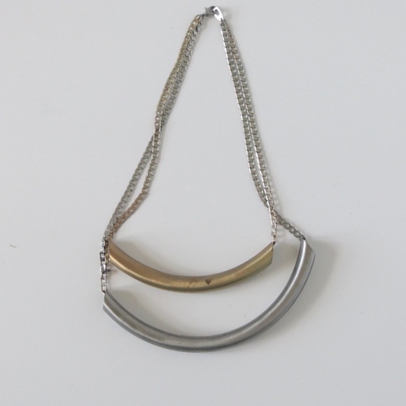 🔴CLEARANCE🔴 Silver and Gold Layered Necklace - Picture 2 of 2